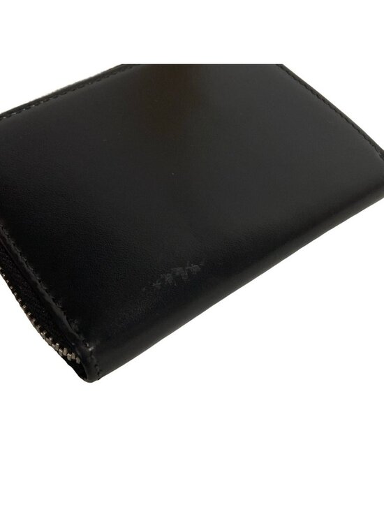 ドルチェアンドガッバーナ DOLCE&GABBANA COIN CASE Dolce & Gabbana Coin Case Black L-shaped Zipper Leather